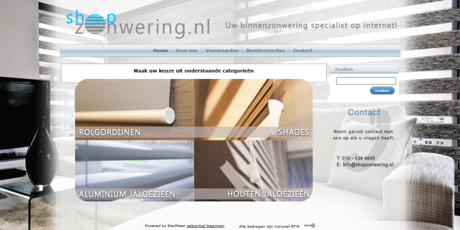 ShopZonwering Webshop